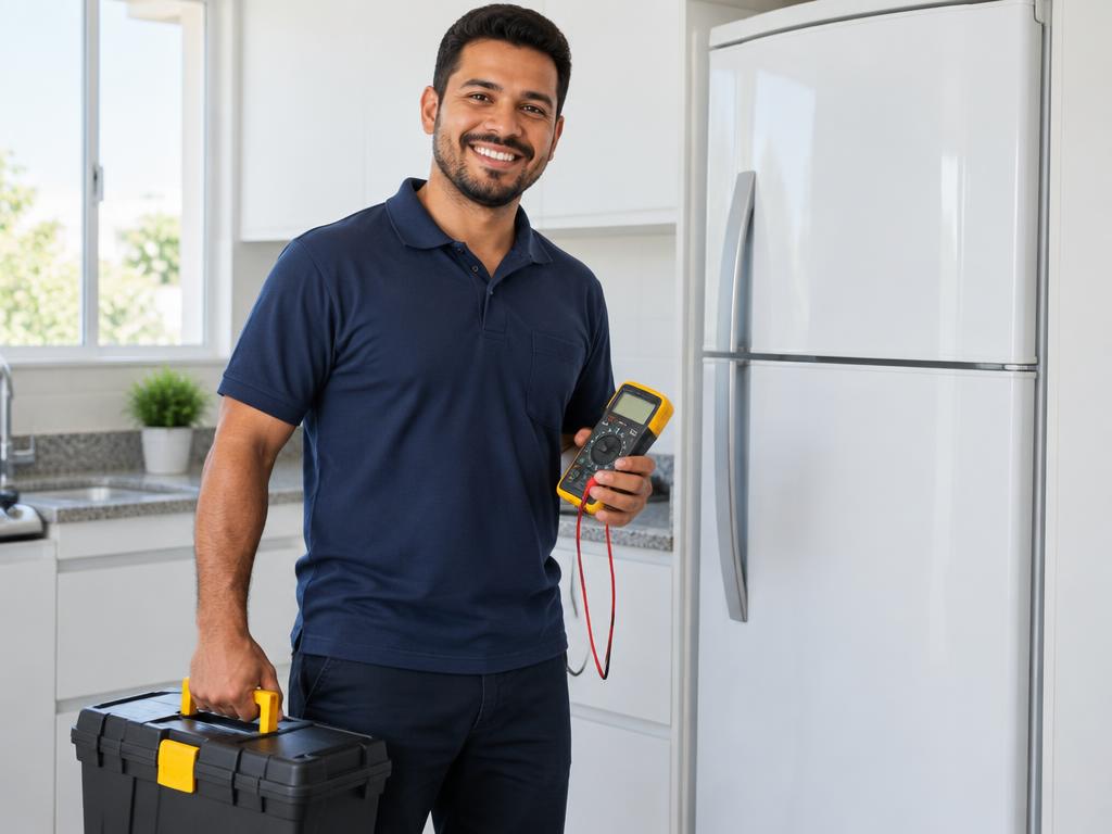 Técnico da Delta em atendimento